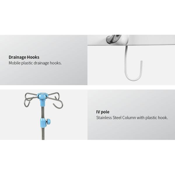 conomic Hospital Transfer Patient Trolley With Hydraulic Pump
