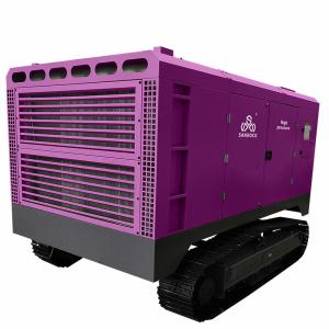 Crawler Screw Air Compressor Machine Mining Diesel Engine Rotary Screw Air
