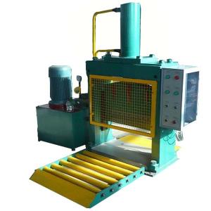 Single Knife Hydraulic Press Bale Cutter / Rubber Cutting Machine