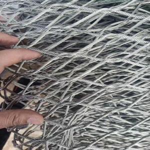Stainless steel rope cable wire net flexible slope mesh zoo protecting mesh