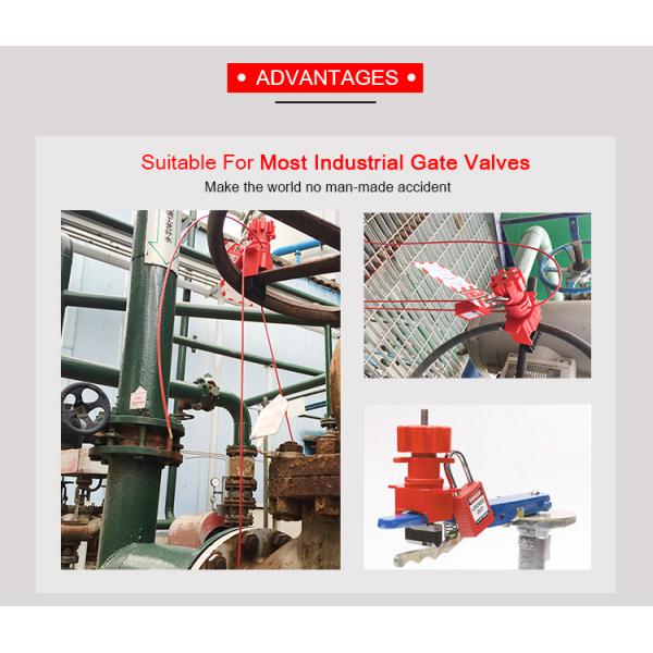 Rustproof Gate Valve Lockout Small Concave Surface Design For Textile Factory