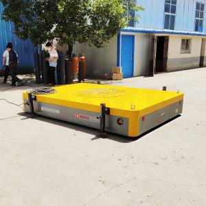 Easily Moved 4 Tons Industrial Trackless Transfer Trolley With Motorized Battery