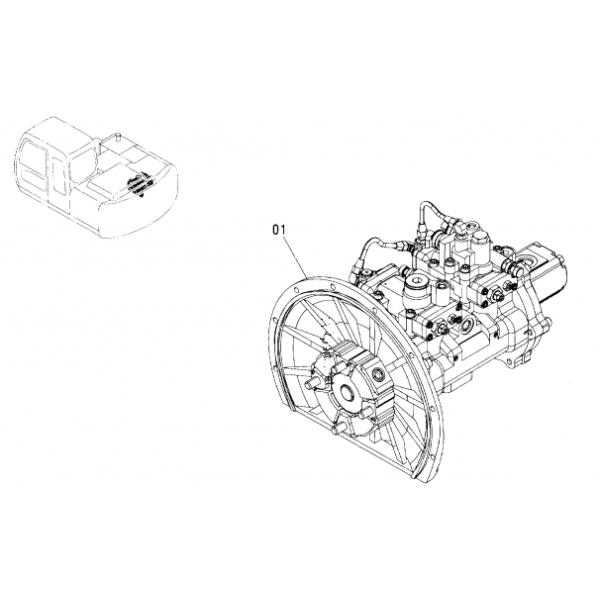 Belparts Main Hydraulic Pump Ex120 1 Hitachi Excavator Ex120-1 9192497 9197338 9227923