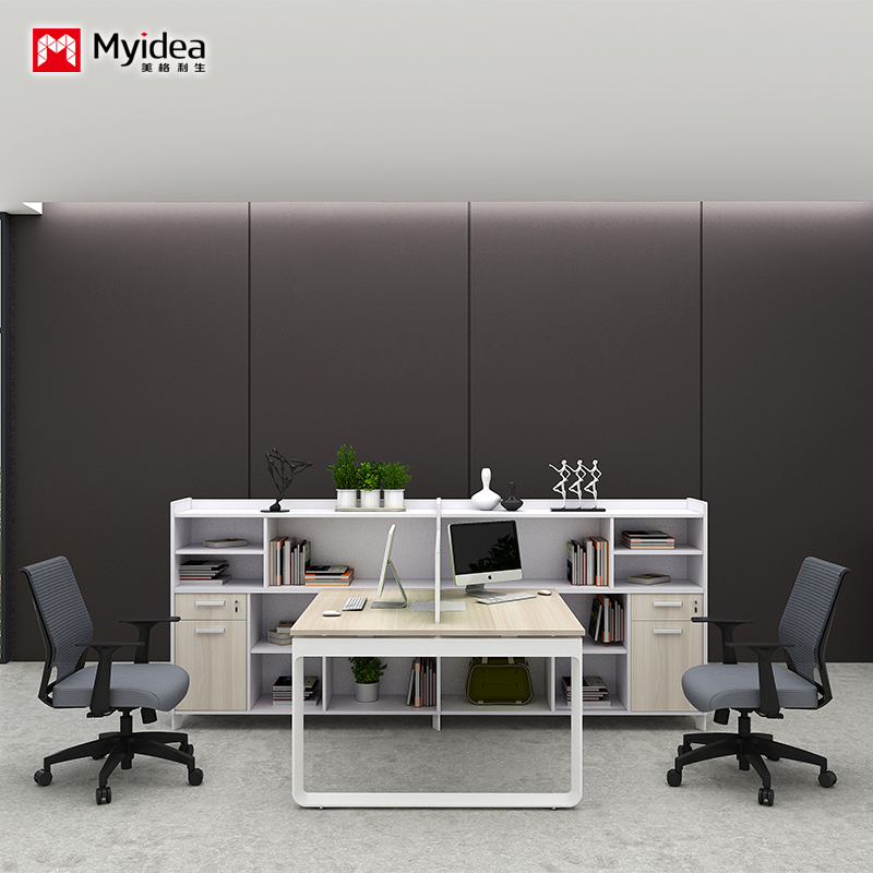 Company Office Screen Style Computer Desk with Two Person Design Sense,desk with