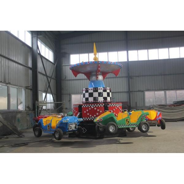 Frog Car Design Children's Amusement Rides , Anti Rust Paint Amusement Park Rides