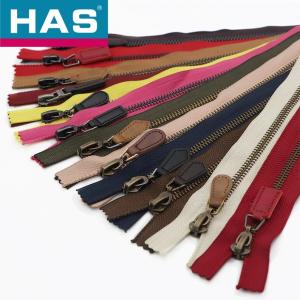 Durable Metal Zippers Customized Antique Silver Zipper Eco Friendly