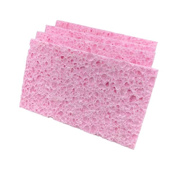 Compressed Wood Pulp Dish Sponge - Oil Absorbent Eco Kitchen Scrubber