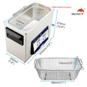Skymen Ultrasonic Bath For Cartridge Case Of Handguns With 200W Heater 1.72