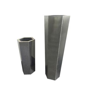 Flower pot rectangular metal stainless steel flower planter