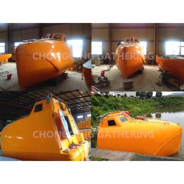 Enclosed marine escape life boat with single arm davit, Lifeboat manufacture in China