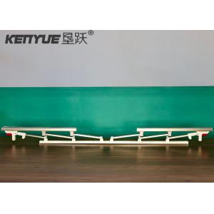 White Double Switch Medical Bed Side Rail Hexapole Aluminum Alloy