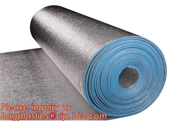 Buy Aluminum foil coated with Tapem EPE foam for thermal insulation,Thermal break foil covered foam insulation board,bagease at wholesale prices