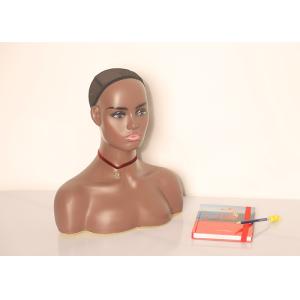 Full Bust Bald Mannequin Head With Shoulders 53cm Head Circumference