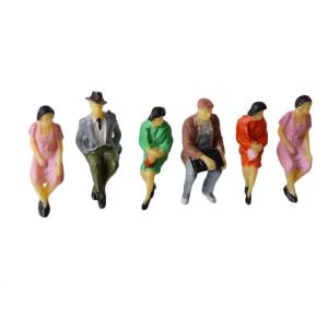 1:30 scale ABS plastic model painted figure 6cm for architectural model making