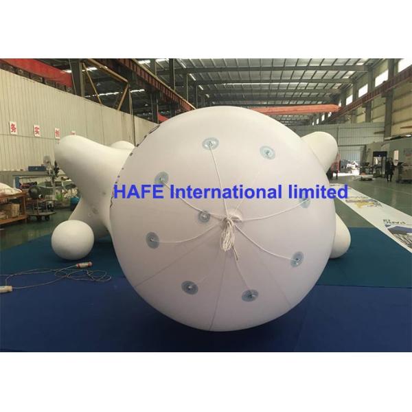 PVC Helium Sky Inflatable Advertising Balloon With Lighting And Branding