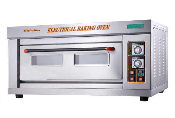 Stainless Steel Industrial Cake Oven Single Deck Mechanical Timer Digital Temperature Controller