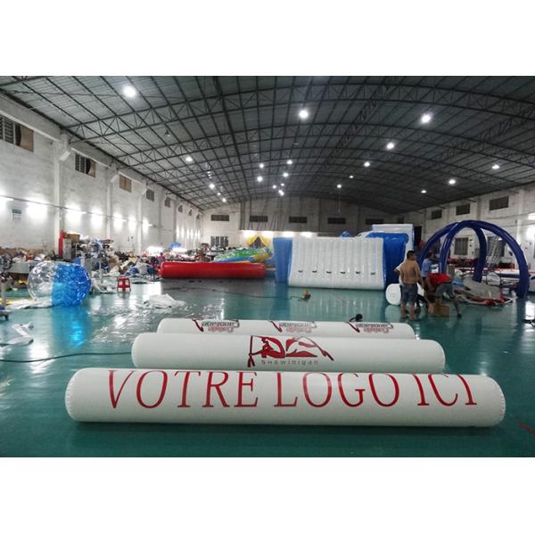 Inflatable Promoting Strip Buoy For Ocean Or Lake Advertising , Inflatable tube