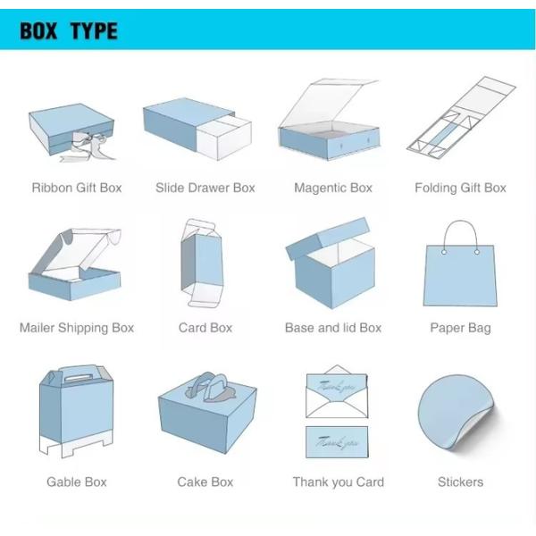 Customizable Printing Hard Rigid Cardboard Luxury Reusable Color Box For Packing