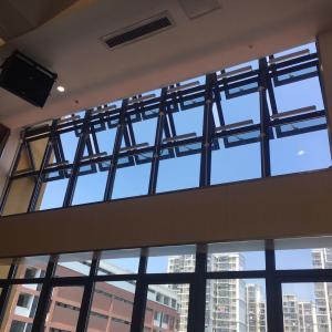 China Laminated Glass Top Hung Aluminium Windows Soundproof Heat Insulation on sale