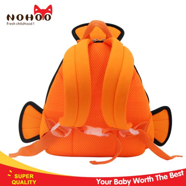 240g Ultra-light fashional clown fish animal backpack cute toddler backpack for travel