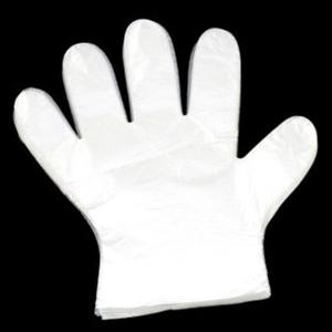 Transparent Disposable Plastic Gloves For Food Handling Puncture Resistant