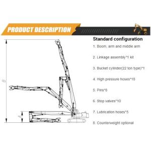 PC240 High Reach Demolition Extension Arm With Bucket And Cylinder