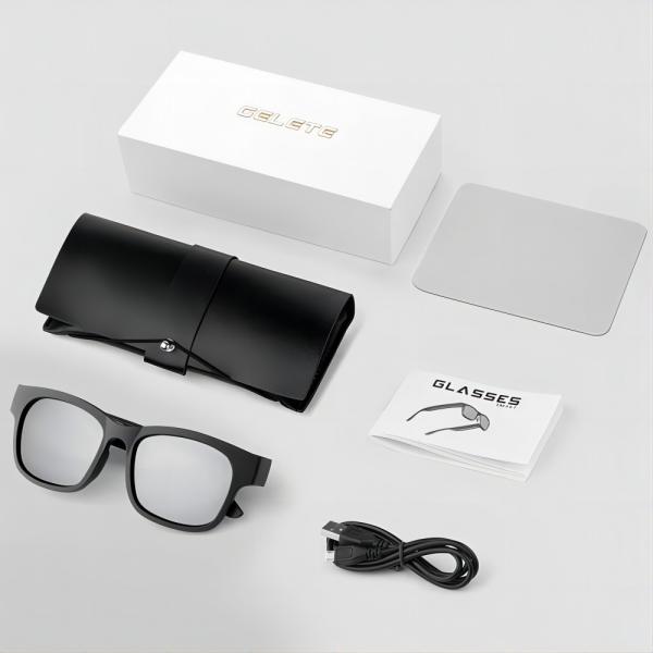 8GB Bluetooth5.0 Video Audio Sunglasses 150 * 150 * 40mm
