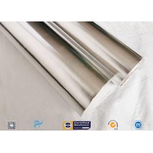 Moisture Proof 450g Durable Aluminium Foil Fiberglass Fabric Silver Laminated