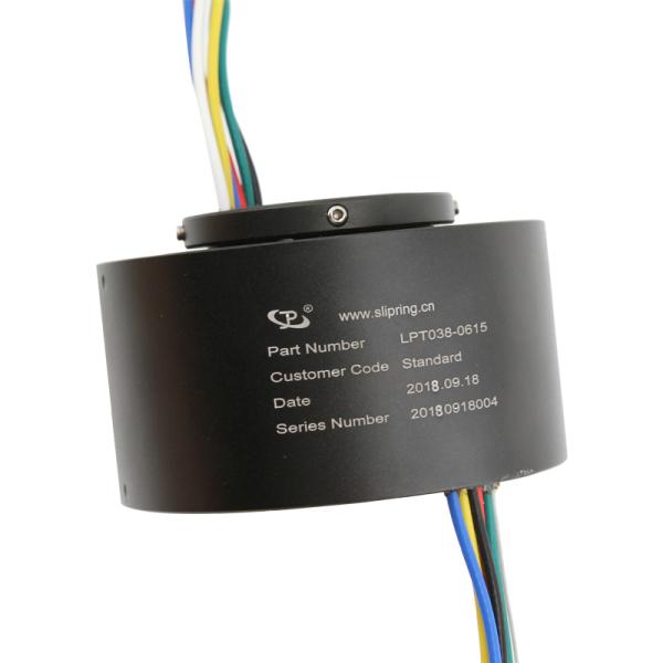Buy 6 Circuit 15A Through Hole Slip Ring 38.1mm 300rpm at wholesale prices