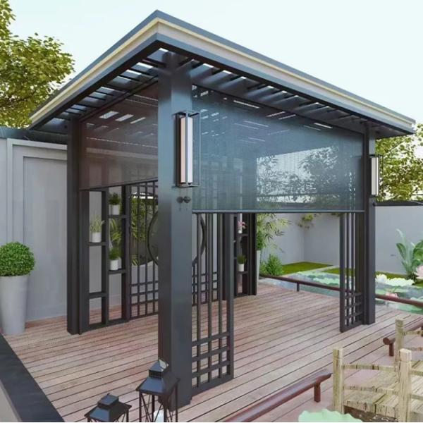 Adjustable Hardtop Patio Aluminum Pergola for Outdoor Deck Garden Yard