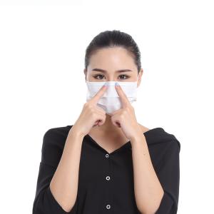 White Color 3 Ply Disposable Face Mask CE FDA ISO13485 Certification