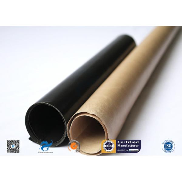 Buy Heat Resistance Non-Stick E-Glass Plain Woven PTFE Coated Fiberglass Fabric at wholesale prices