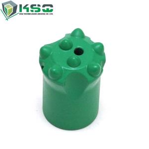 Quality 1.5&quot; 12 Degree Short Tapered Button Bit Green For Stone Quarrying Industry for sale