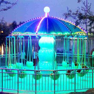 Unique Kids Amusement Ride / Chair Swing Ride With Watermelon Cabin