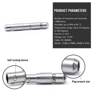 Fast Charge Cable Heavy Duty Circular Docking Connector Male Female Socket Plug