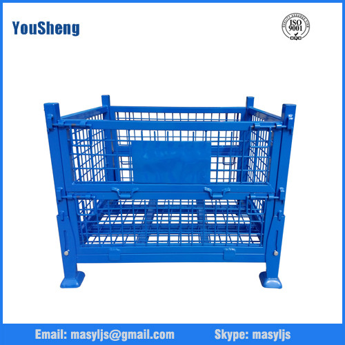 Buy OEM China Supplier Foldable Steel Wire Mesh Pallet Bin at wholesale prices