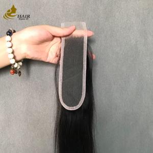 Straight Natural Black 2x6 Transparent Lace Human Hair Lace Closure