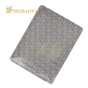 SS201 304 0.8mm Stainlesss Steel Embossed Sheet Decoration Wall Plate