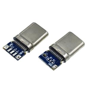 5Pin USB 3.1 2.0 Type C Male Connector C-C 10NF With PCB