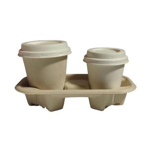 China Biodegradable Sugarcane Bagasse Cups ,12oz Compostable Cups With Lids on sale