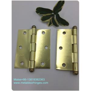 Yellow Color Ball Tip Hinges , Heavy Duty Flush Mount Hinges Highly Polished