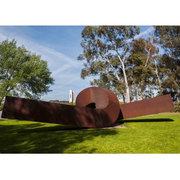 Outside Rusty Coffee Table Metal Garden Sculptures Corten Steel Various Color