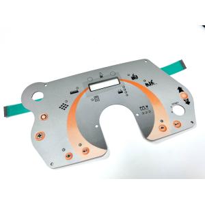 Four Color Mate Surface Membrane Key Pad With LED Illuminated