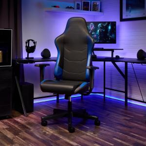 Comfortable Ergonomic Gaming Chair with Adjustable Fabric and Integrated