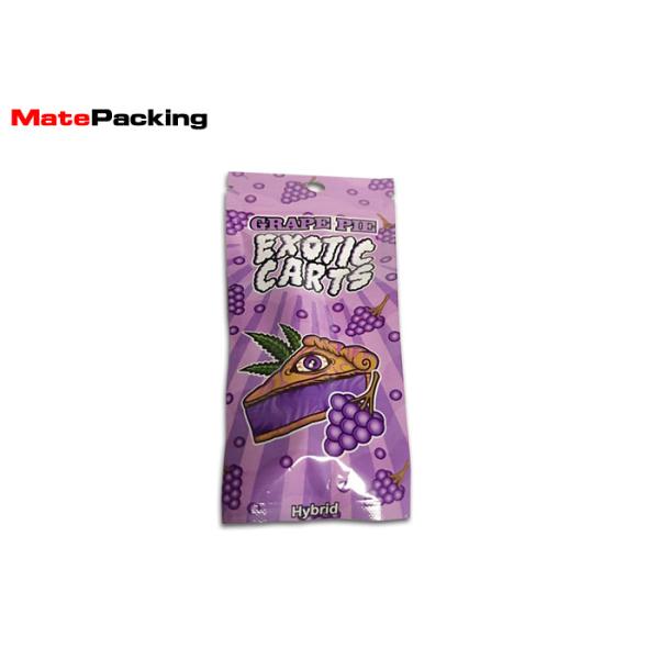 Laminating Plastic Tobacco Pouch Three Side Seal Self Adhesive With Zipper