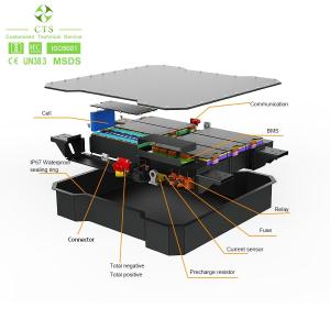 Lithium EV Battery Pack 144v 200v 300v 20kwh 30kwh 50kwh 100kwh For AGV Electric
