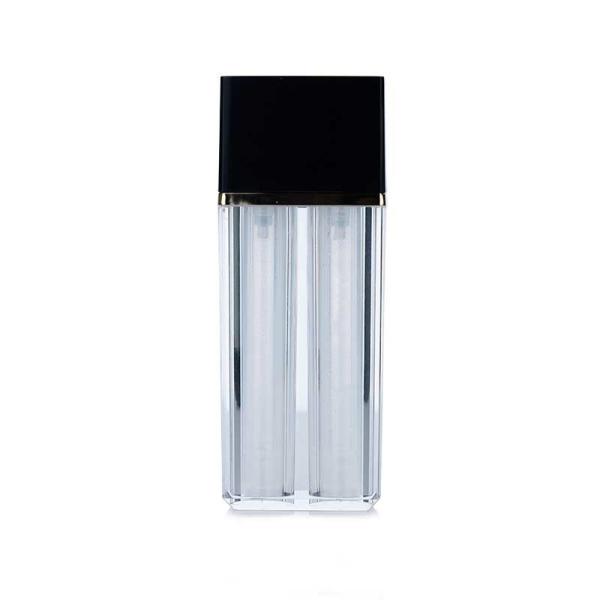 Buy 40ml Plastic Transparent Rectangle Clear With Black Lid For Empty Airless pump Bottle at wholesale prices