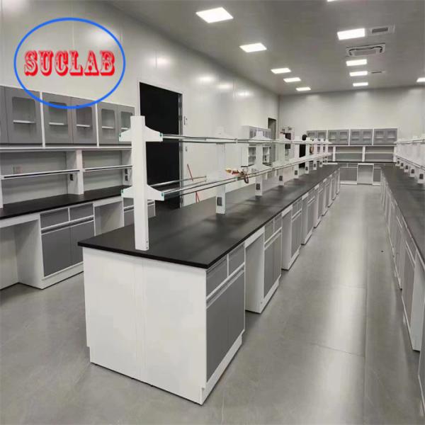 Buy Customized Lab Workbenches with Shelves for Rectangular Design and Multi-Functional Socket at wholesale prices