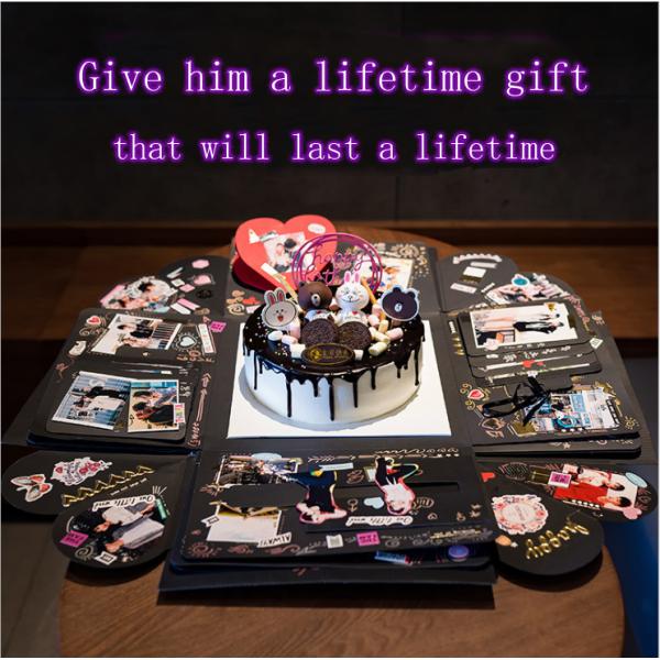 Luxury Christmas Explosion Gift Box , OEM Service Valentine'S Day Favor Boxes