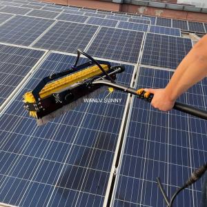 Waterless/Water Solar Panel Cleaning Machine with Telescopic Handle and